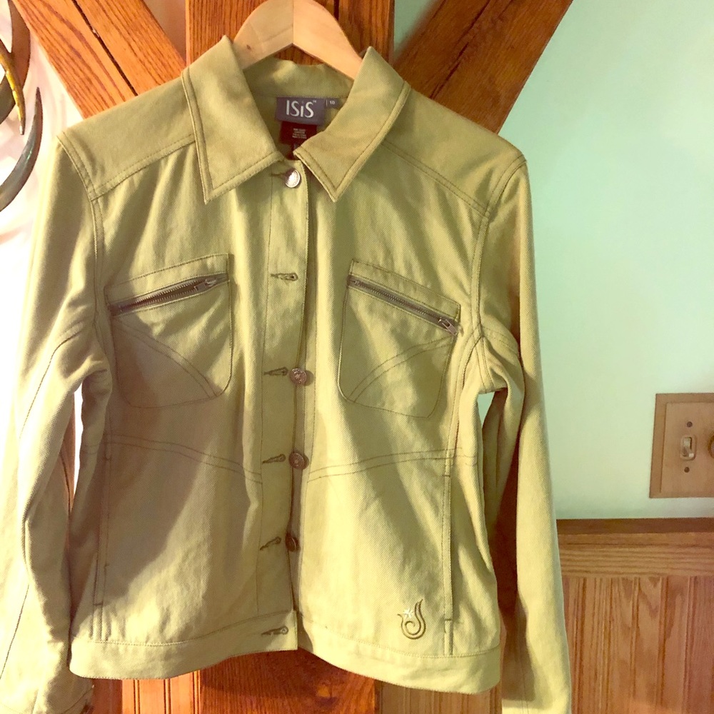 Isis Women’s grassy green jean style jacket